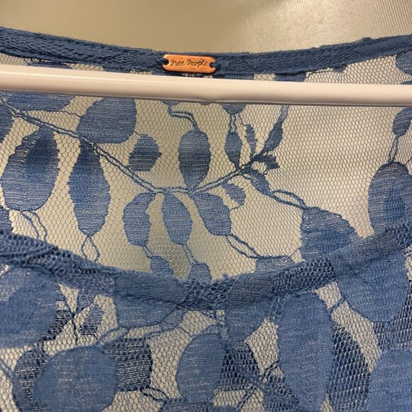 Free People mini dress in powder blue - Picture 3 of 6